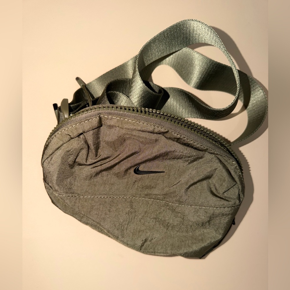 Nike Olive Green Belt Bag with Subtle Swoosh